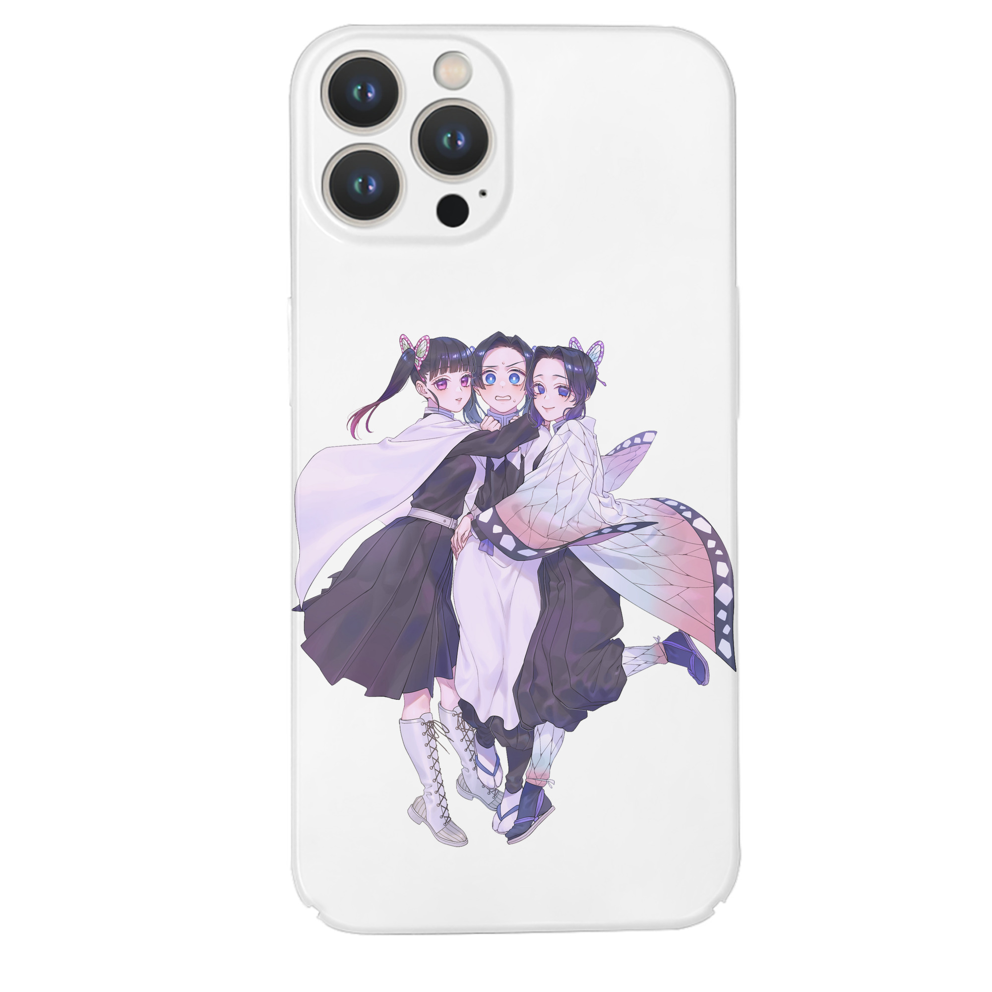 （画像用） 鬼滅の刃（きめつのやいば）蟲柱-胡蝶 しのぶ／こちょう しのぶ Kochou Shinobu 【iPhone 14シリーズ対応】ハードケース